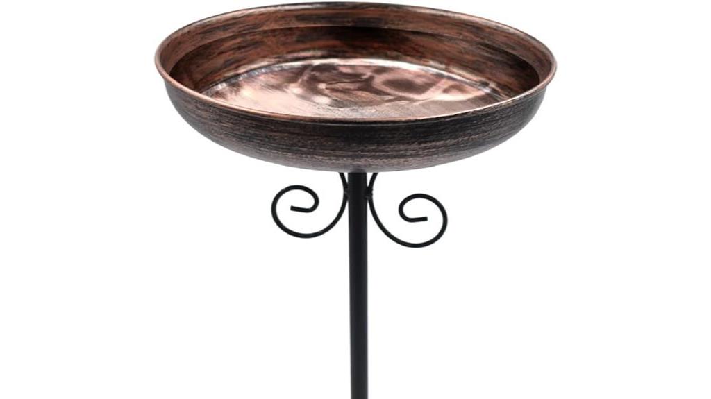 metal bird bath stake