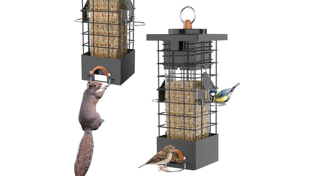 metal bird feeder solution