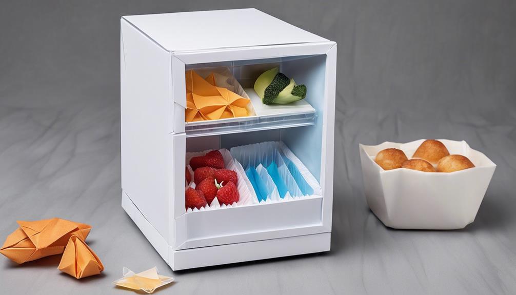 mini freezers for organization