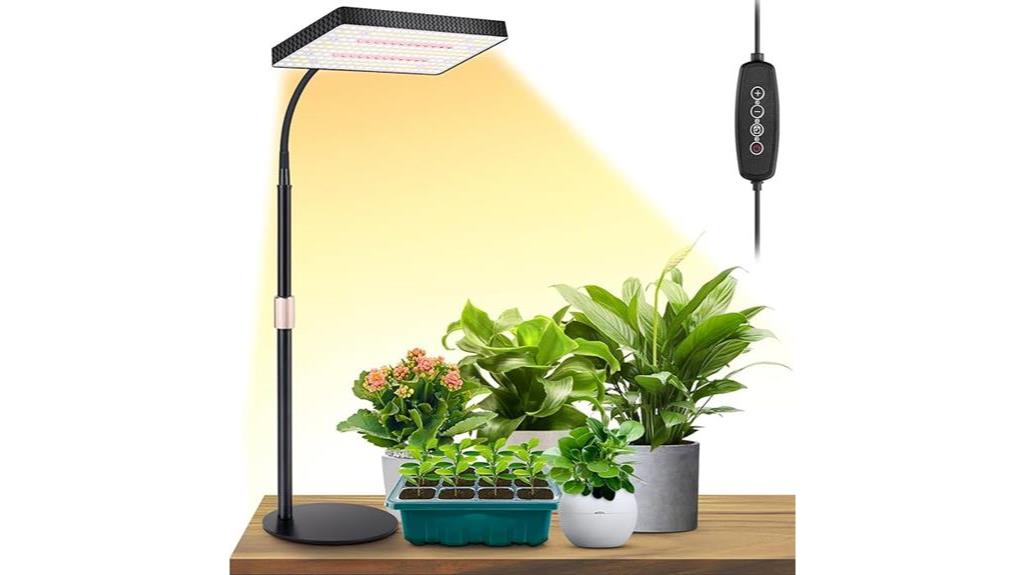 modern desk grow lights