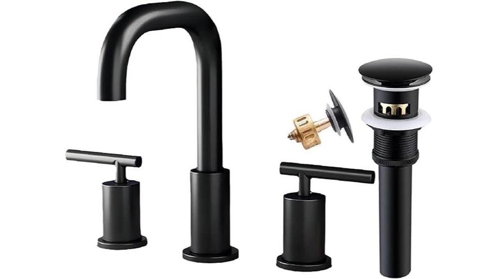 modern matte black faucet