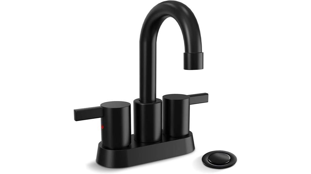 modern matte black faucet