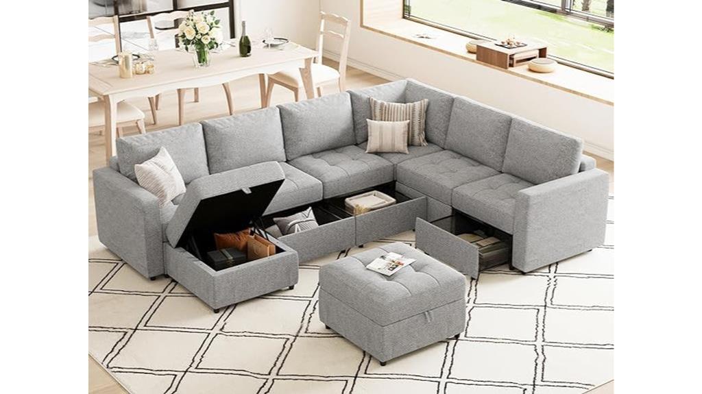 modular l shape sectional sofa