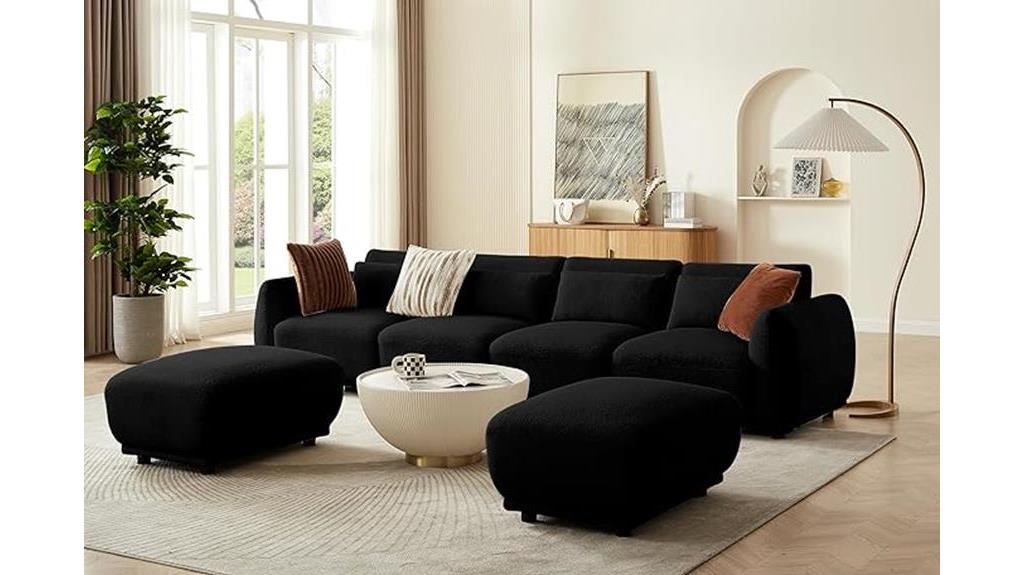 modular u shaped sectional sofa