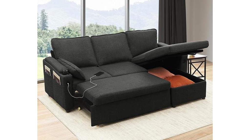 multi functional sectional sofa bed