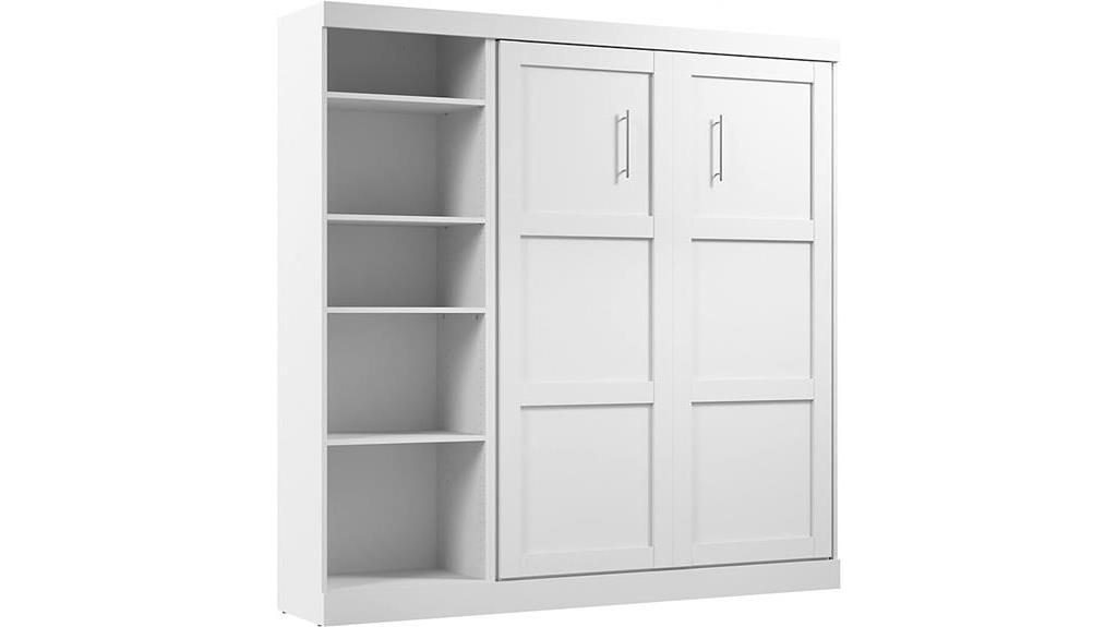 murphy bed with shelving