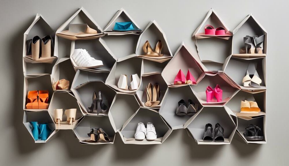 organized and stylish shoe racks