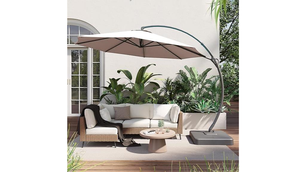 outdoor patio umbrella set