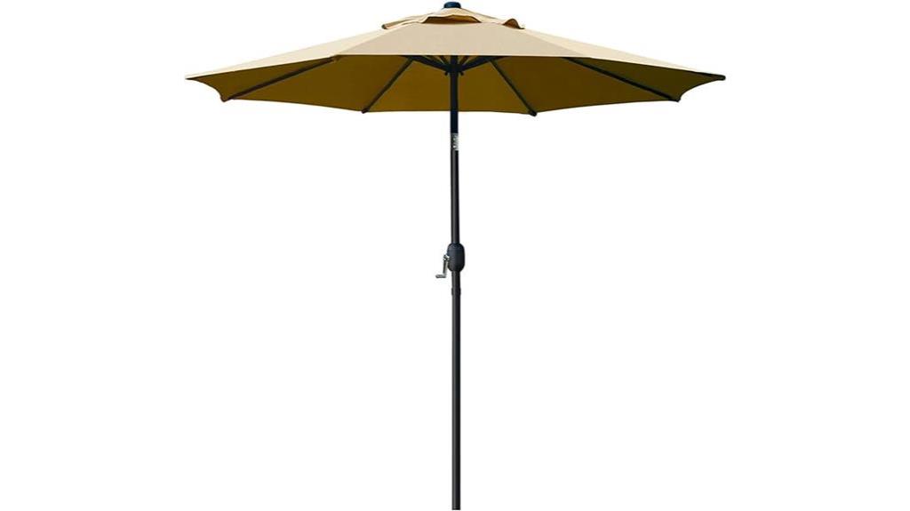 outdoor patio umbrella tan