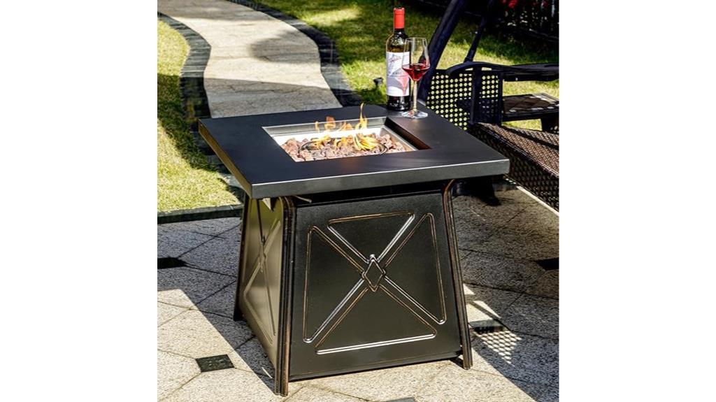 outdoor propane fire pit