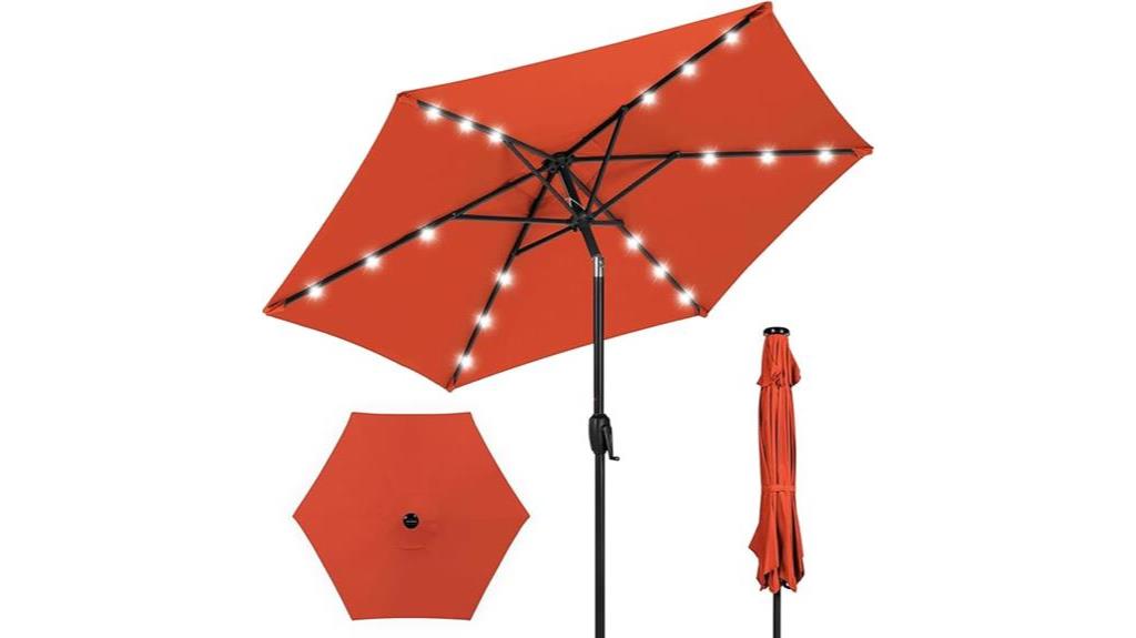 outdoor solar market umbrella