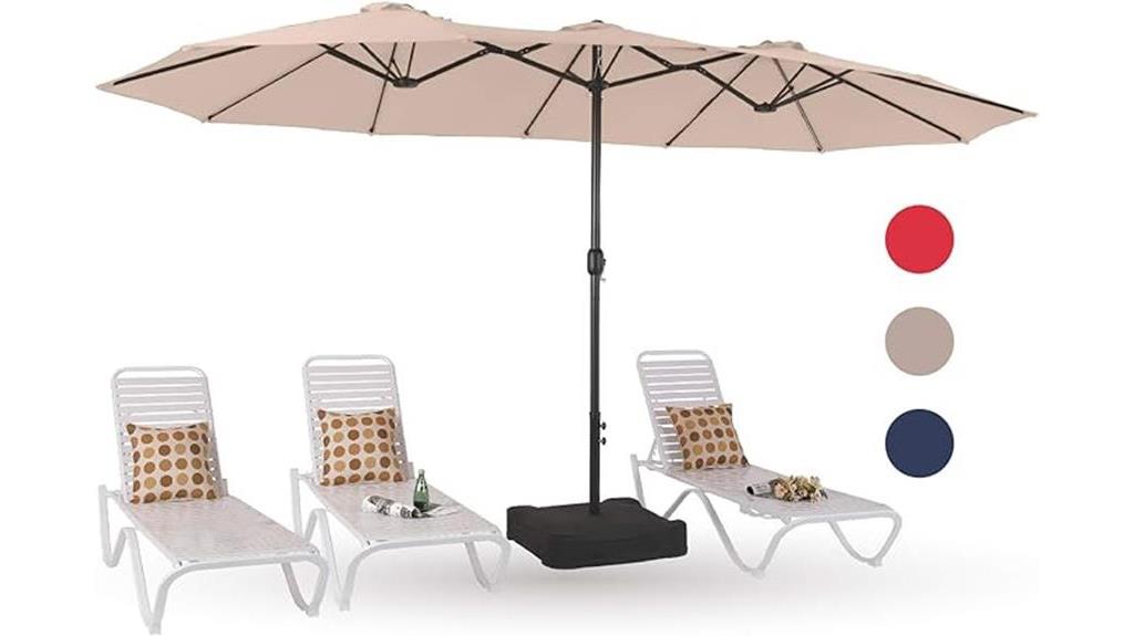 outdoor umbrella with stand