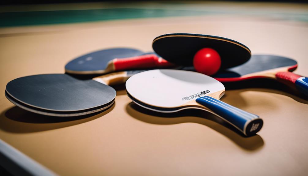 ping pong paddle selection