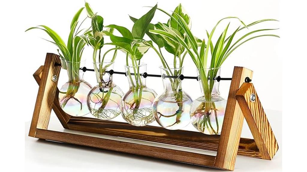 plant terrarium with stand