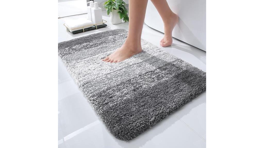 plush and stylish bath mat