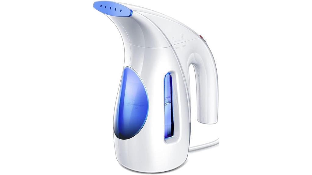 portable blue clothes steamer