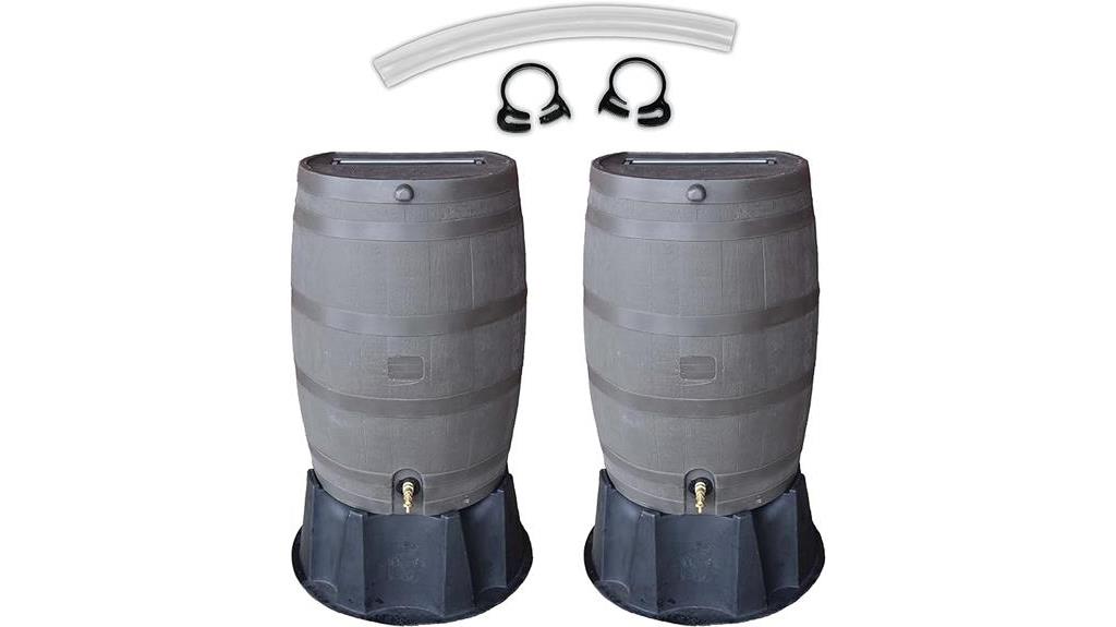 rain barrel with stand