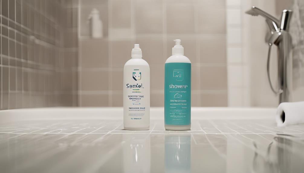 selecting shower tile cleaner