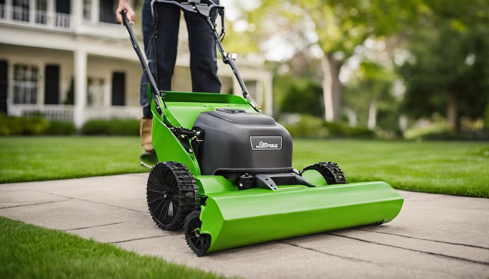 selecting the right lawn sweeper