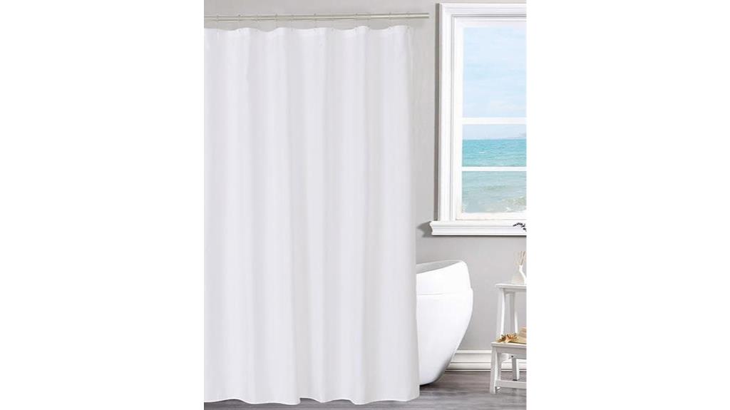 shower curtain liner white