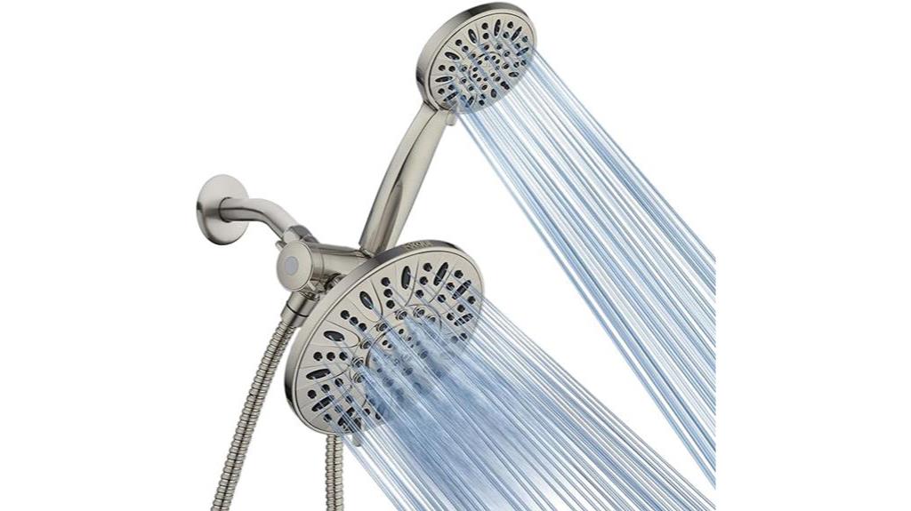 showerhead with stainless hose