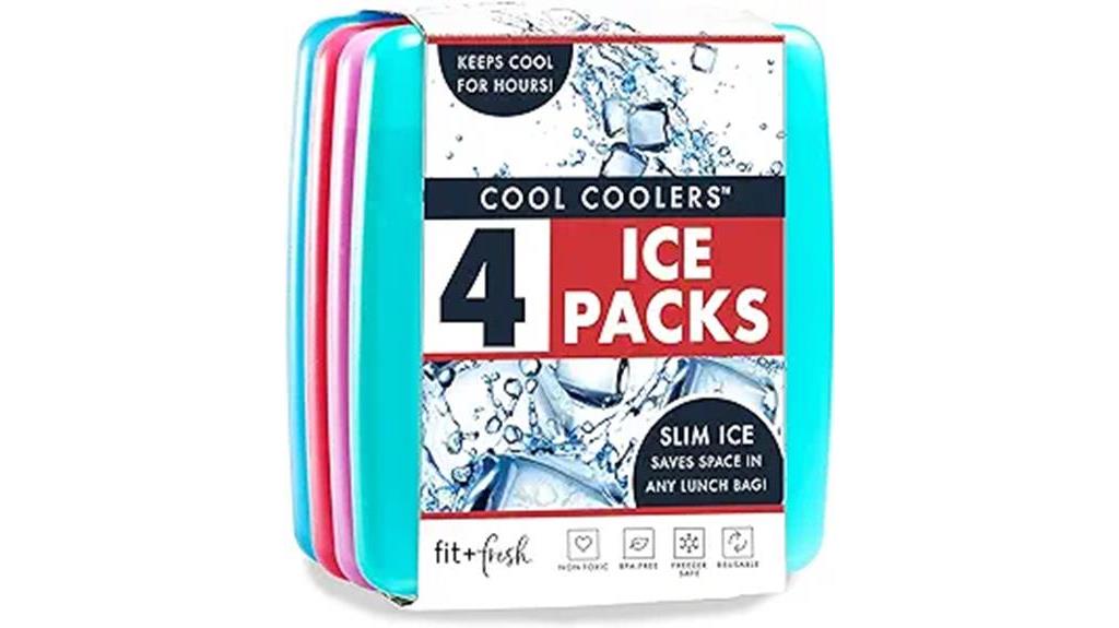 slim ice packs set