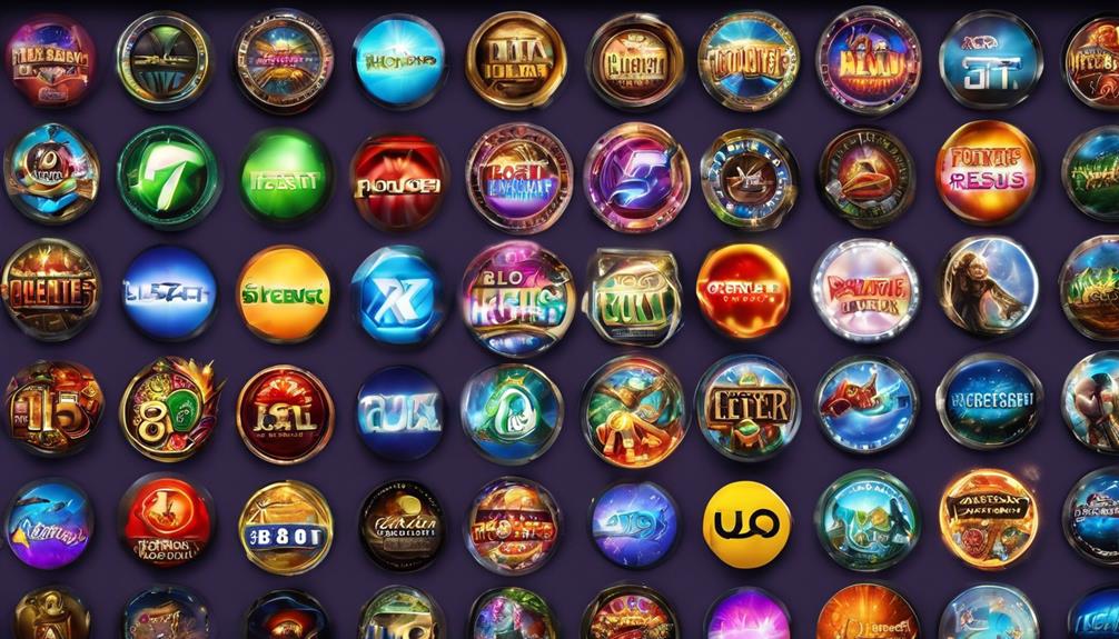 slot games variety provided