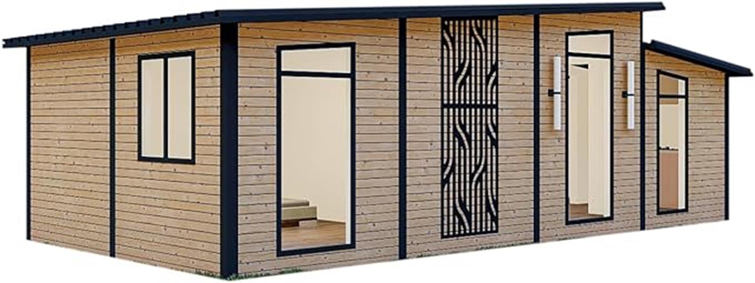 small modular wooden house
