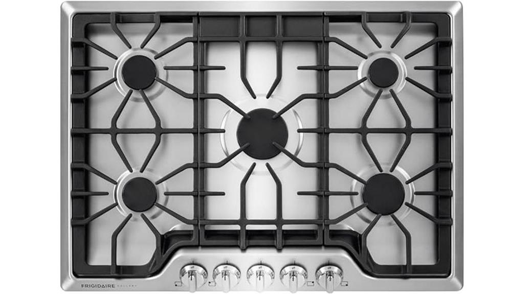 stainless steel gas cooktop