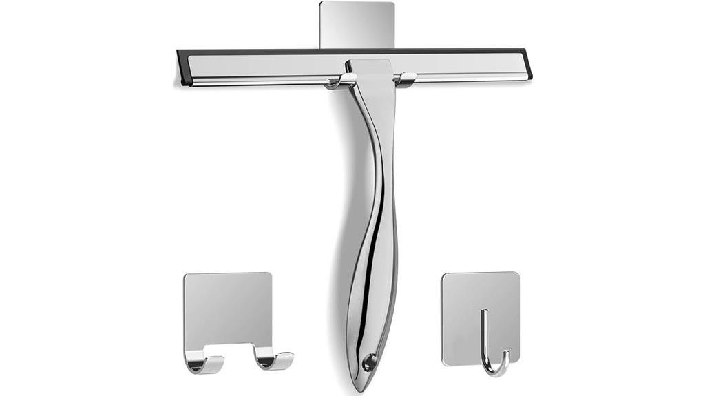 stainless steel squeegee with hooks