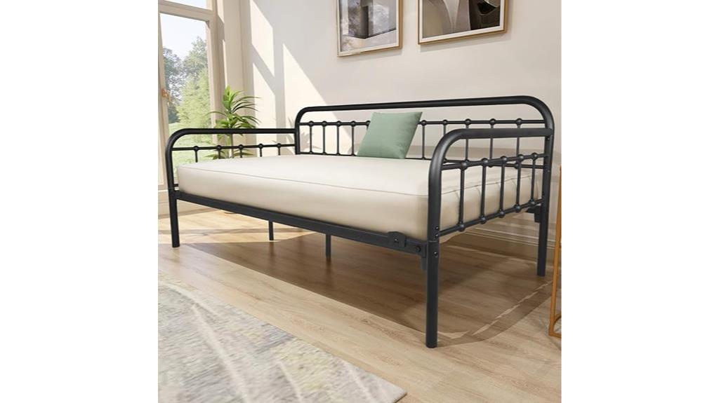 sturdy metal daybed frame