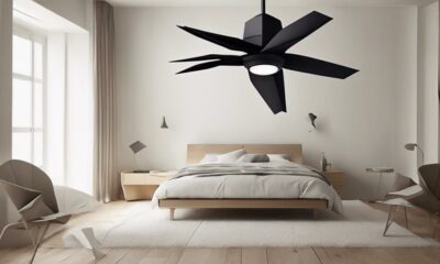 stylish bedroom ceiling fans