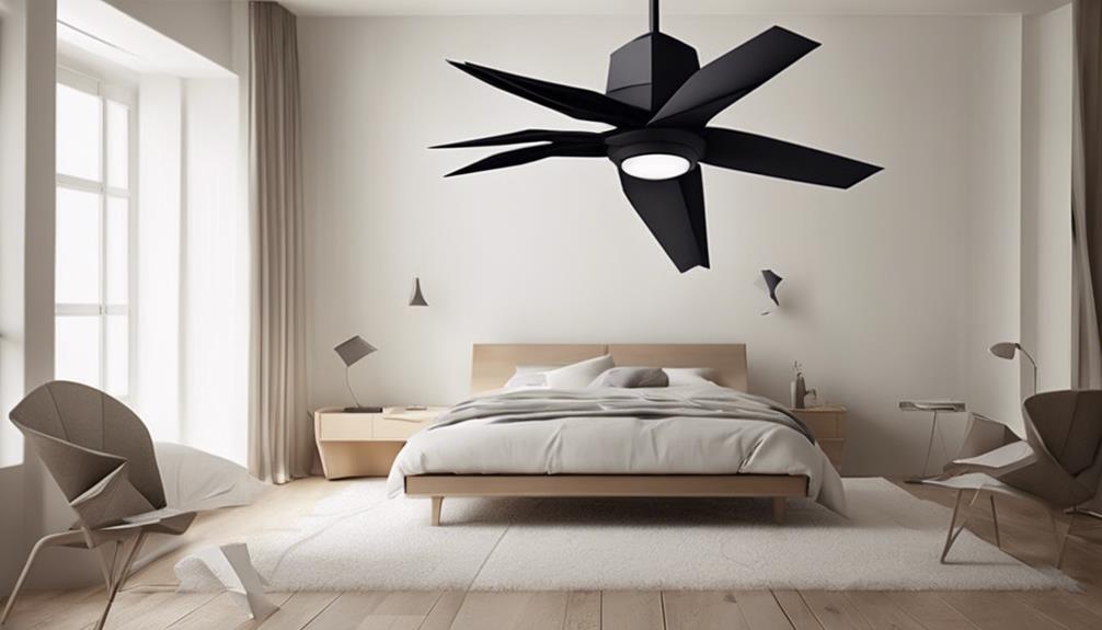 stylish bedroom ceiling fans