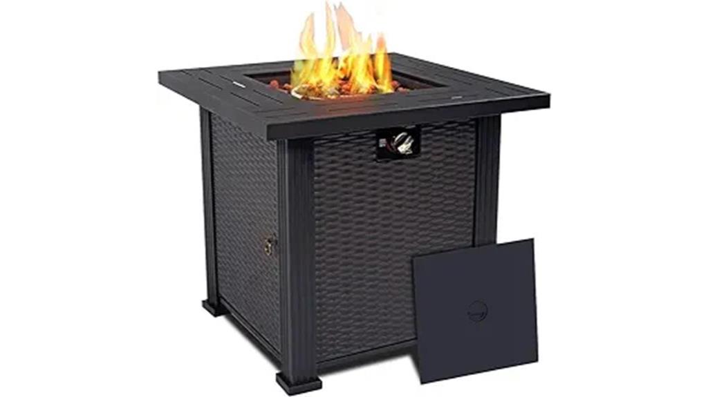 stylish propane fire pit