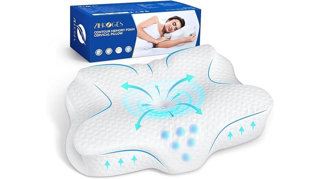 supportive memory foam pillow