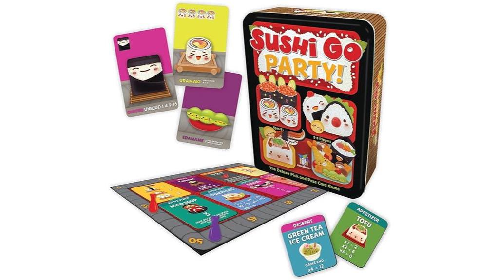 sushi themed card game fun