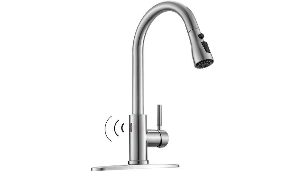 touchless kitchen faucet features