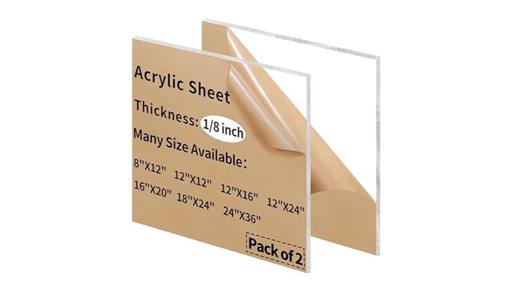 transparent cast acrylic sheets