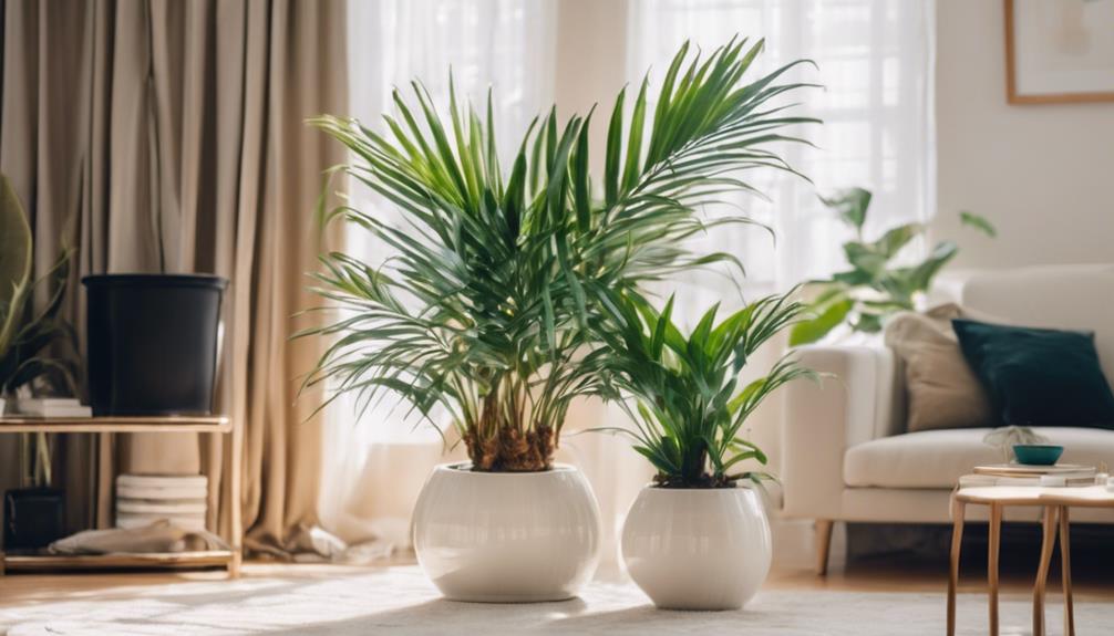 tropical indoor potted plant