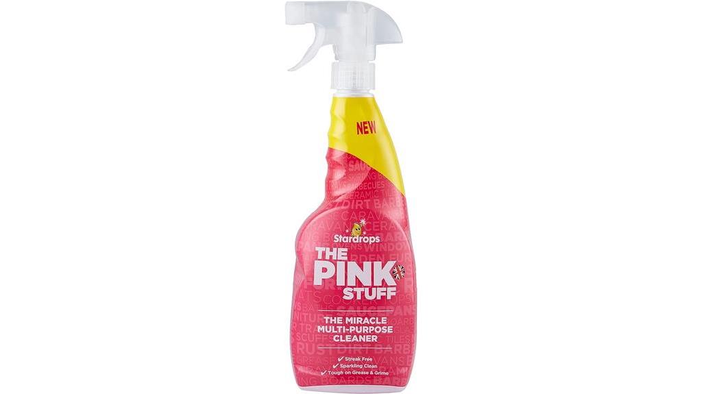 versatile pink cleaning spray