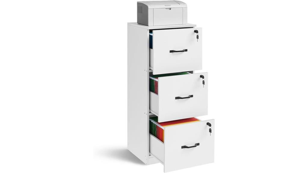 vertical file cabinet organization