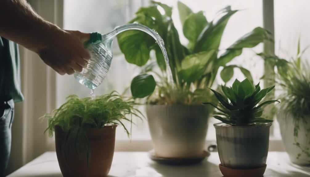 watering xl houseplants effectively