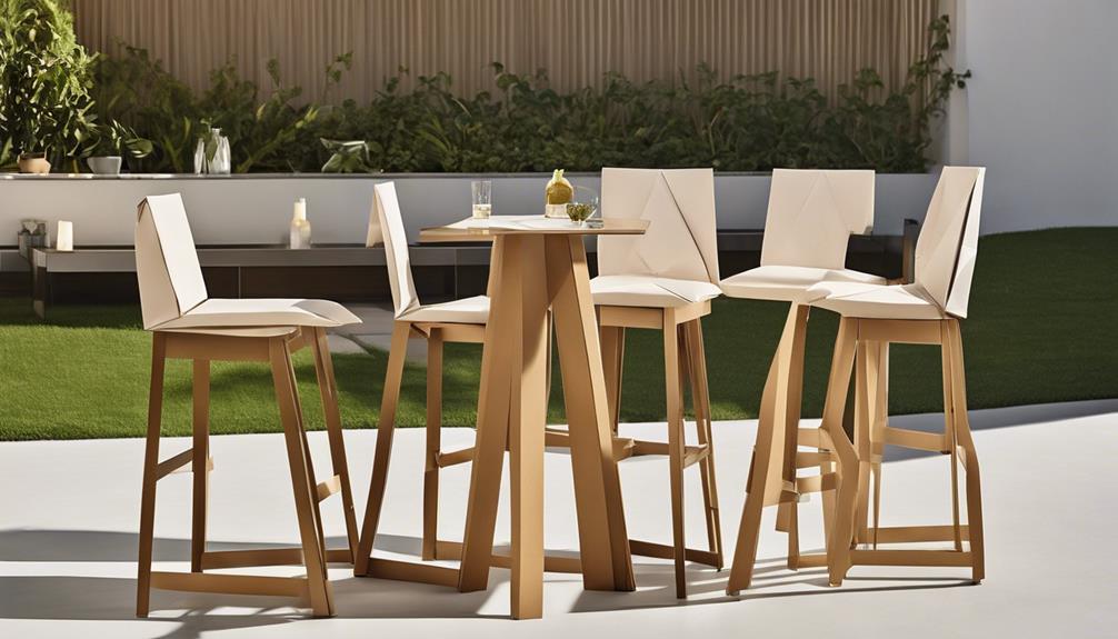 al fresco entertaining stools