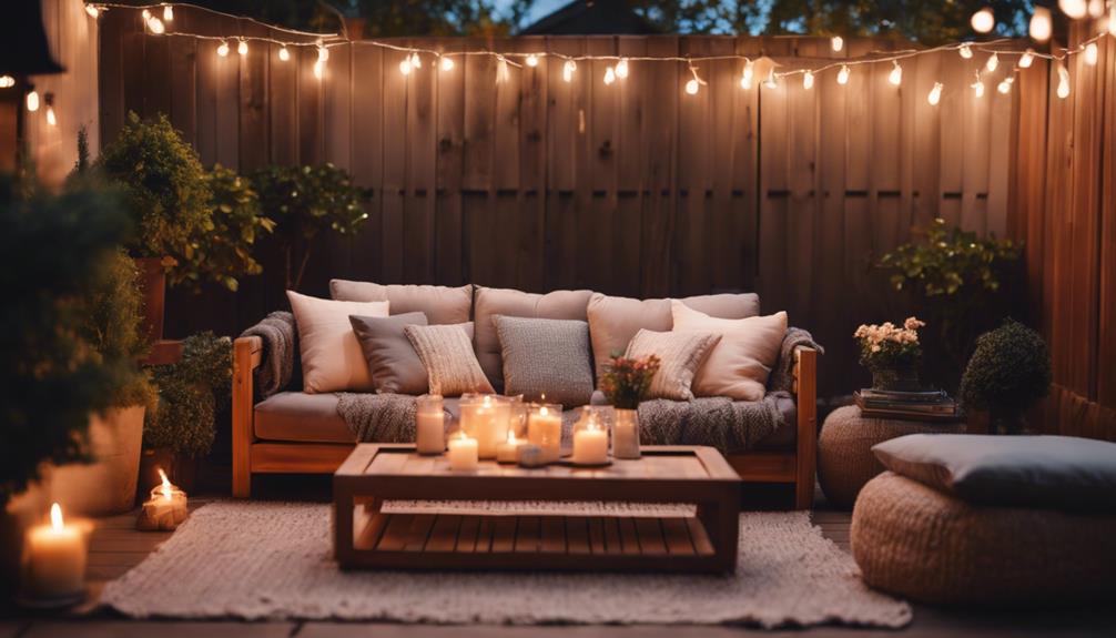 cozy outdoor seating options