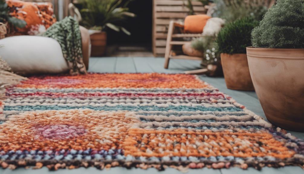 decorative rugs for outside