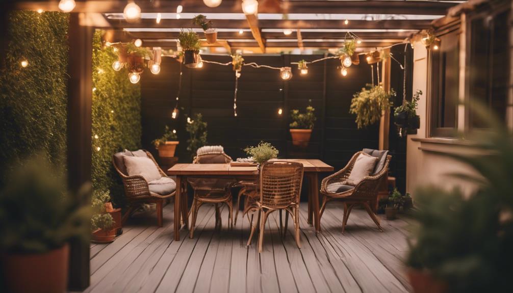 designing a cozy outdoor space