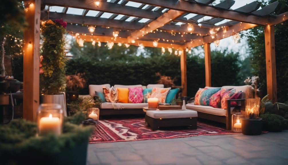 dreamy outdoor living space