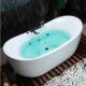 luxurious freestanding soaking tub