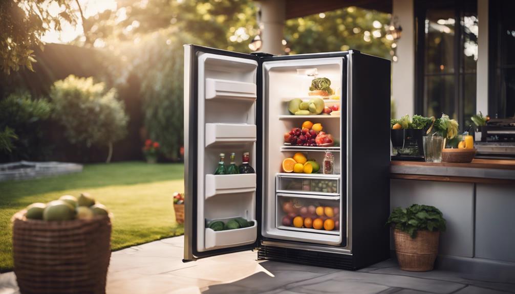 outdoor fridge for alfresco dining