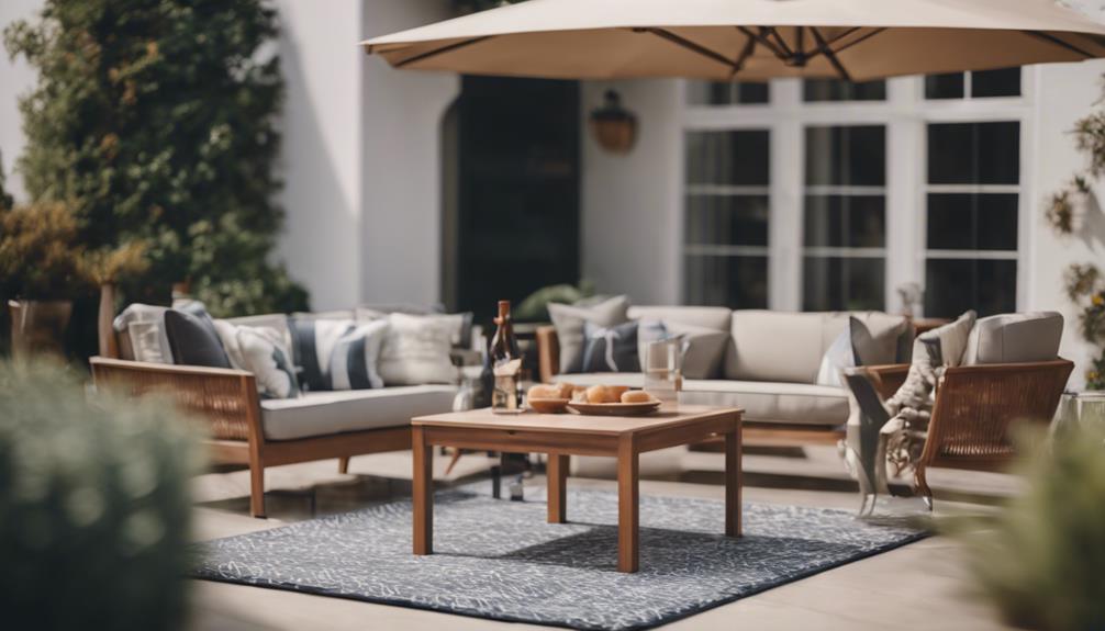 outdoor furniture variety showcased